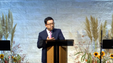 2021년 오레곤 벤쿠버 교회연합회 부흥집회에서 설교하는 권준 목사