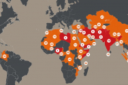 오픈도어즈가 발표한 2021년 세계박해 지도