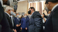 지난해 9월 윤석열 국민의힘 당시 예비후보가 김장환 극동방송 이사장(맨 왼쪽) 등 교계 지도자들과 인사하던 모습. 