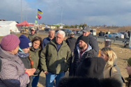 미국 마이크 펜스 전 부통령이 우크라이나 국경에서 난민들을 만났다. ⓒ사마리안퍼스
