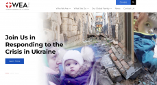 세계복음연맹(WEA)이 개설한 우크라이나 난민 모금 페이지