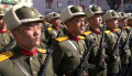 2018년 2월 건군 70주년을 맞아 평양 김일성 광장에서 열린 열병식에 참여한 북한 군인들. ⓒSBS 캡쳐