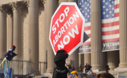 낙태 반대 시위 장면