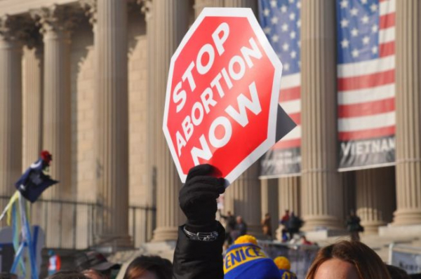 낙태 반대 시위 장면