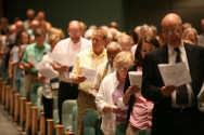 PCUSA 제219회 총회 참석자들이 예배를 드리고 있다. ⓒ페이스북