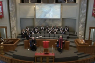 2022년 7월 3일 아칸소 주 존스보로 제일연합감리교회가 예배를 드리고 있다. ©유튜브 캡처