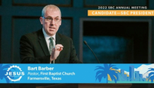 미국 남침례회(SBC) 회장에 재선된 바트 바버 목사. ©Bart Barber 목사 페이스북