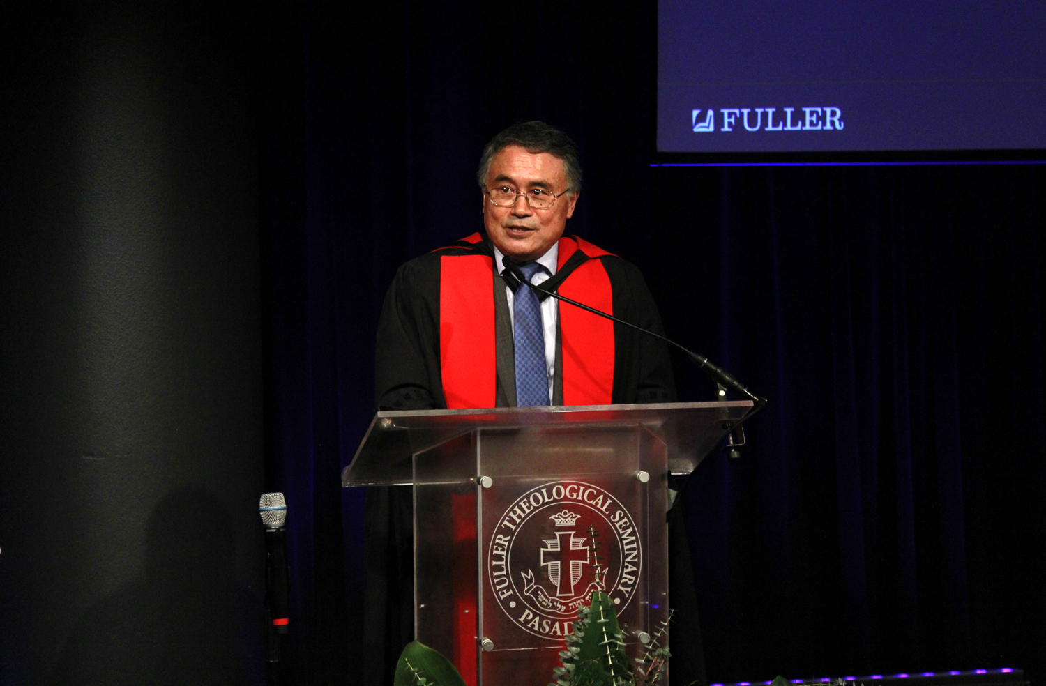 풀러신학교 석좌교수 취임식에서 강의하는 김창환 박사