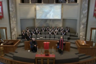 아칸소에 위치한 존스보로 제일연합감리교회 예배 모습. ©유튜브 캡처