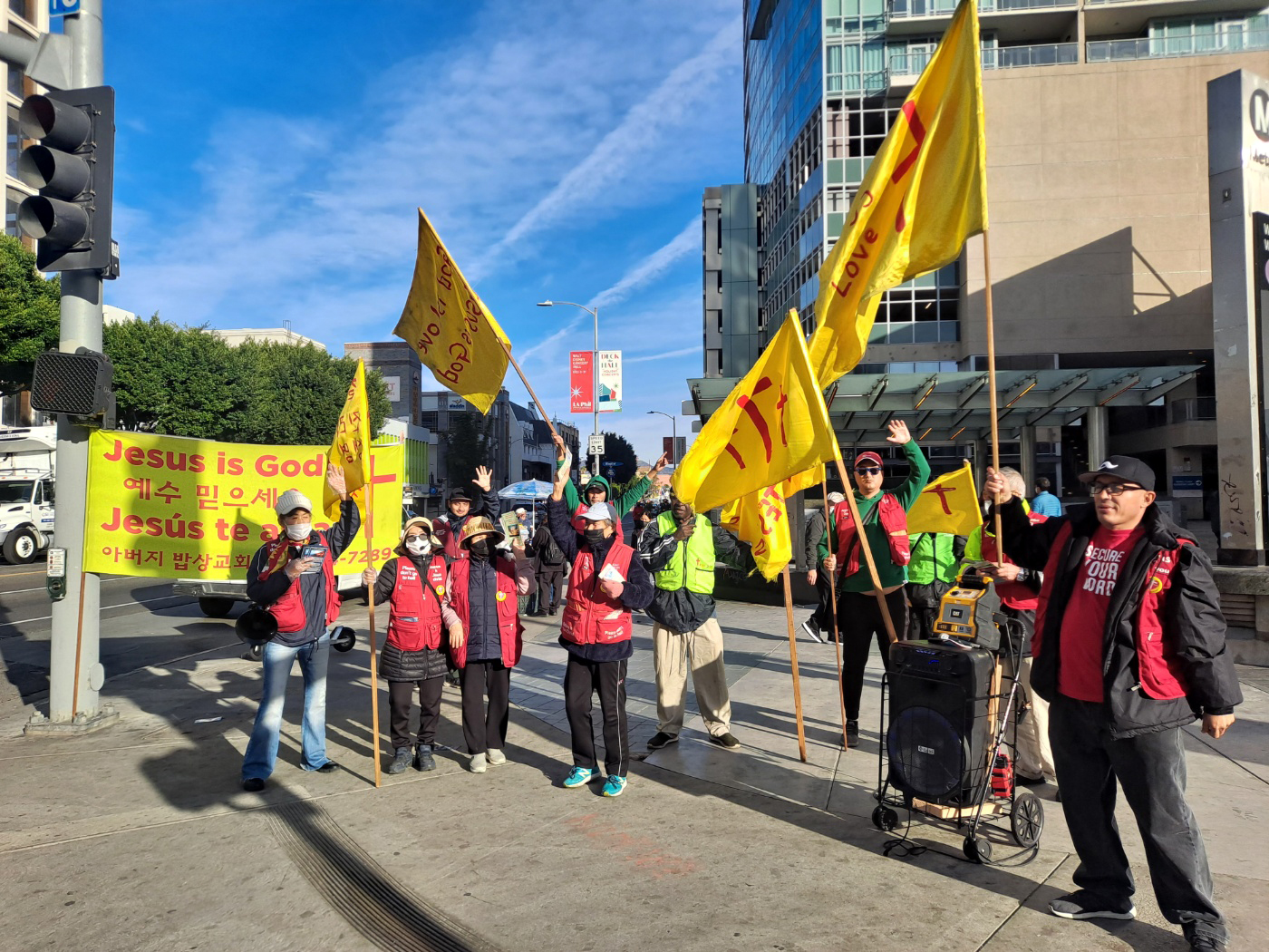 LA 지역을 순회하며 복음을 전하는 아버지밥상교회 전도팀