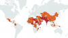 세계박해지수 지도. 1위를 기록하고 있는 북한. ⓒ한국오픈도어선교회