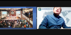 박상원 목사가 애즈베리대학교를 방문한 간증을 하고 있다. ©기드온동족선교회 줌 영상 캡처