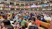 세계선교대회에 선교 국가 전통 복장을 입고 참석한 선교사들. ⓒ여의도순복음교회
