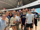 이탈리아 로마 공항에 도착한 하모니힐침례교회의 학생 선교팀. ⓒ하모니힐침례교회