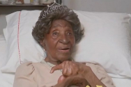 1909년 출생해 올해 114세 생일을 맞은 엘리자베스 프랜시스 여사. ⓒKTRK-TV 영상 캡쳐