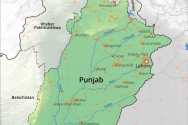 파키스탄 동부와 인도 북서부에 위치한 펀자브 주. ⓒFreeworldmaps