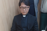8일 경기연회 재판을 받기 전 이동환 목사의 모습. ©노형구 기자
