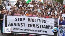 인도 기독교 박해 반대 시위