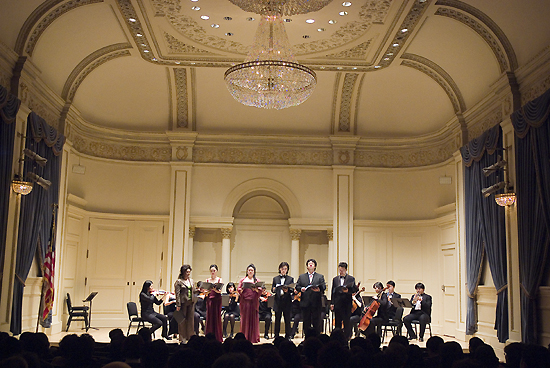 Great Soloists & Ensemble 콘서트가 지난 14일 카네기홀 와일리사이트홀에서 열렸다. ⓒ밀알선교합창단