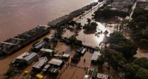 브라질 홍수. ⓒBBC 보도화면 캡쳐