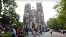 ▲베트남의 하노이 구시가지에 위치한 성 요한 성당(St. Joseph&#039;s cathedral). ⓒWanderlust Travel 유투브 영상 캡쳐