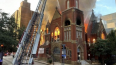 미국 텍사스주 댈러스에 있는 유서 깊은 제일침례교회 성소가 지난 7월 19일 4등급 화재로 휩싸였다. ©First Baptist Dallas