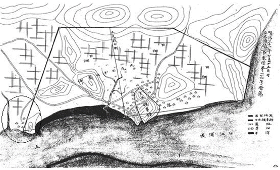 개항 전(1898) 군산 그림지도(각주 1)