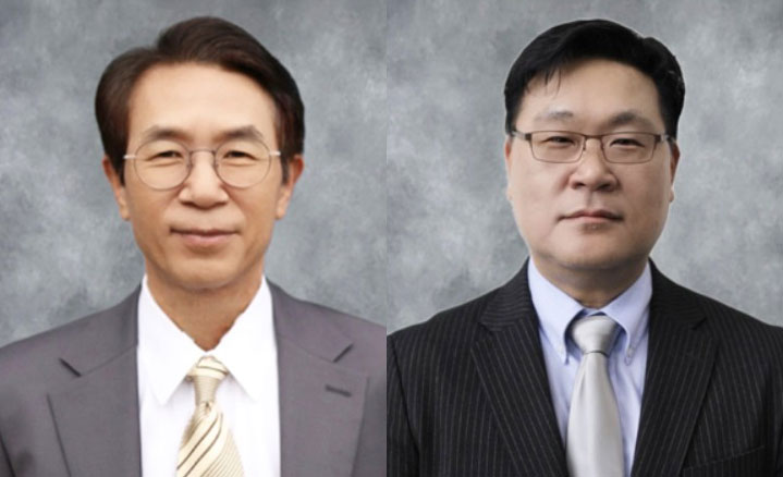 왼쪽 천우석 목사, 오른쪽 서우석 목사