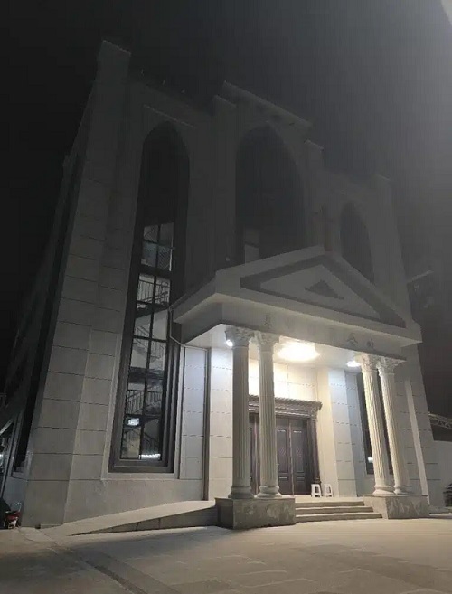 와양 총회로 알려진 교회의 전경. ⓒChina Aid