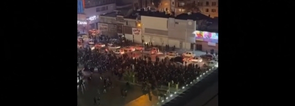 이란 반정부 시위대 현장의 모습. ©SNS