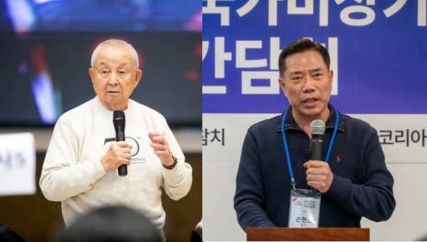김장환 목사(좌)와 손현보 목사(우).