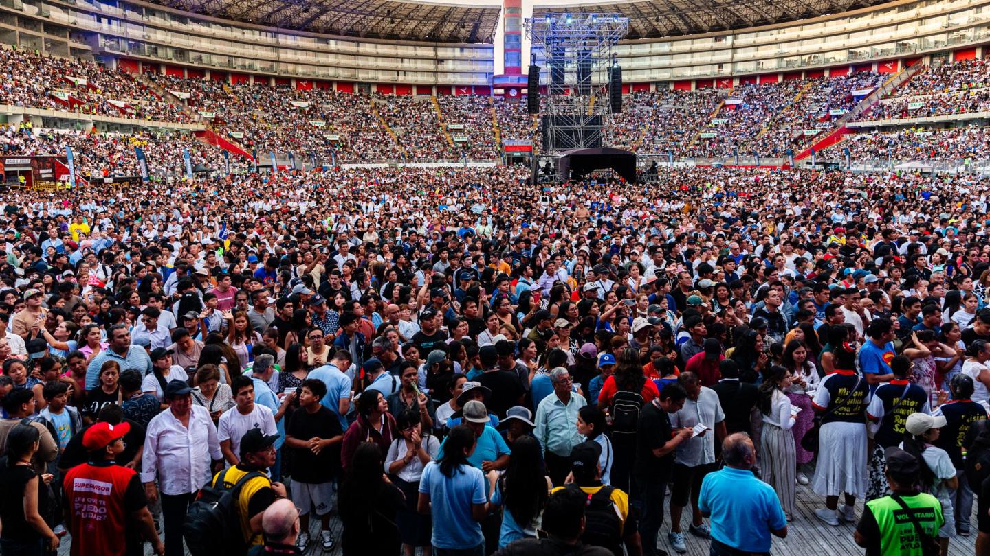 ▲지난 3월 7-8일 이틀간 페루 리마에서 전도집회가 열렸다. ⓒ빌리그래함전도협회, BEGA