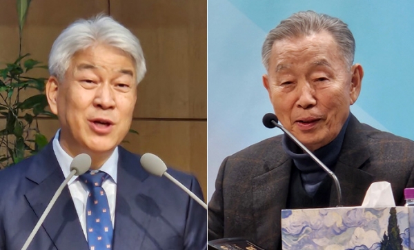 김문훈 목사(왼쪽)와 박영선 목사 ©기독일보 DB