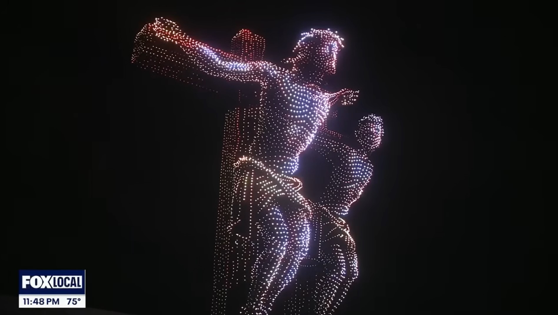 드론 쇼 "Jesus,Jesus,Jesus" 