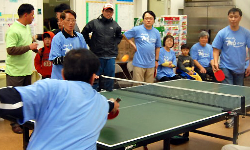 뉴욕감리교회는 최근 탁구대회를 통해 친교와 단합을 다졌다. ⓒ뉴욕감리교회