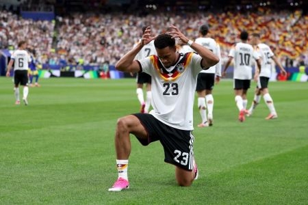 지난 6월 14일 미국 텍사스주 휴스턴의 휴스턴 스타디움에서 열린 2026 FIFA 월드컵 E조 독일과 퀴라소의 경기에서, 독일의 펠릭스 은메차 선수가 팀의 첫 번째 골을 넣은 뒤 기뻐하고 있다. ©X(옛 트위터)
