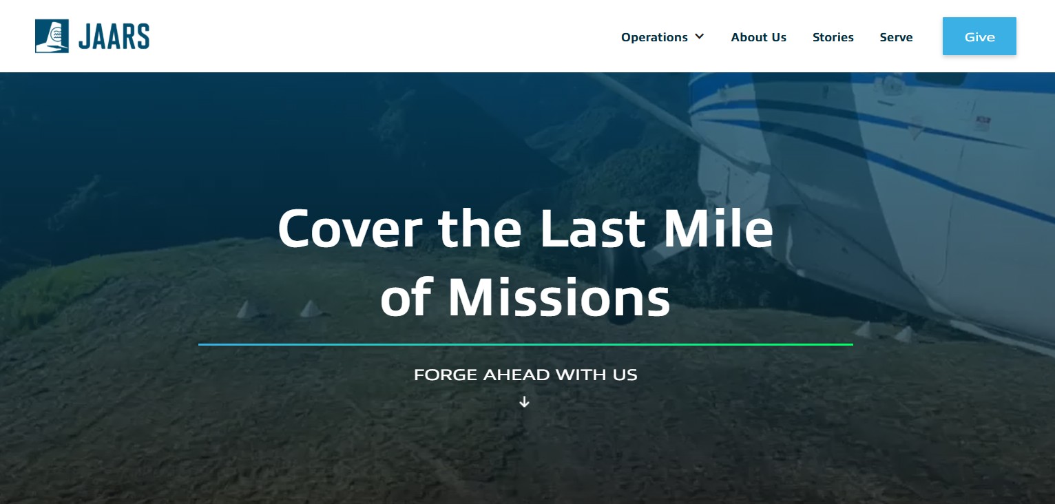 ⓒJungle Aviation and Relay Service·JAARS  홈페이지 캡처