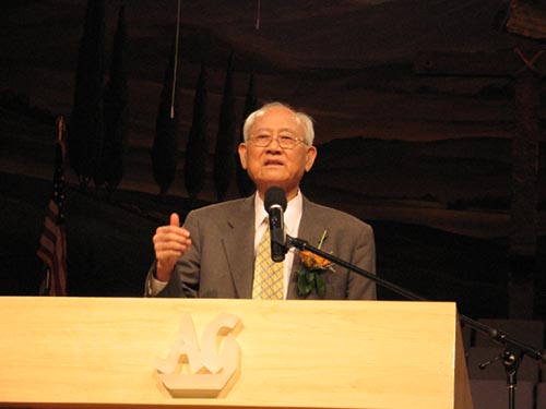 집회에서 김준곤 목사