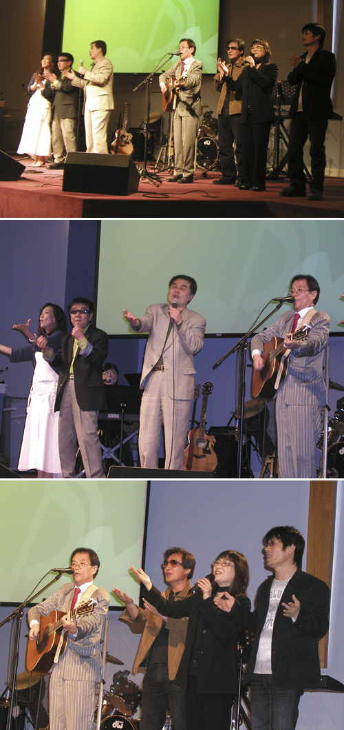 '아주 멋 옛날'로 콘서트를 여는 7080연예인 선교단