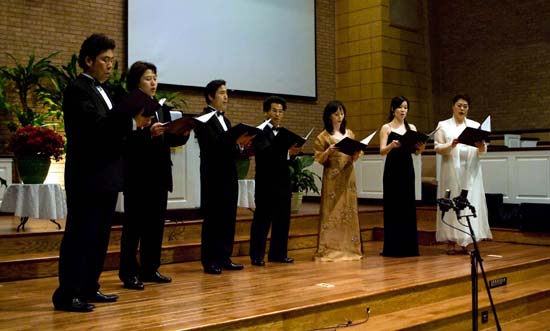 출연자들의 합창