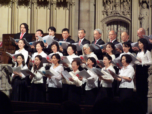 뉴욕한인교회 찬양대.