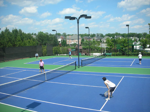 화창한 날씨에 치열한 경기가 이어졌던 테니스대회