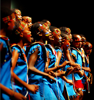 지라니 합창단의 공연 모습