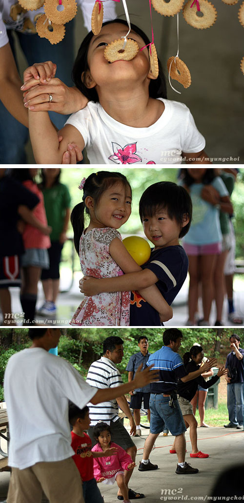 과자 따먹기, 풍선 옮기기, 부모님과 함께하는 즐거운 게임이 이어졌다. 