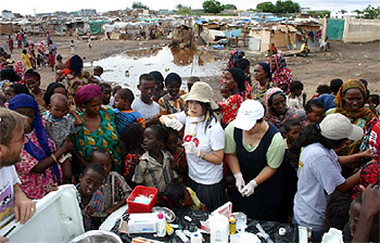 지부티 난민촌에서의 구제사역