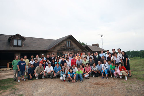 메이스빌 오픈 하우스 이후 기념촬영