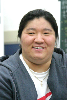 한국 여자 역도의 간판스타 장미란 선수