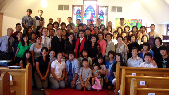 예배 후 단체사진