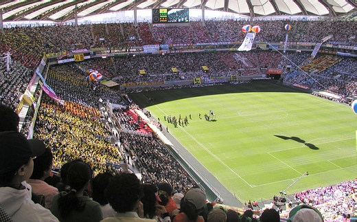 상암 월드컵경기장을 가득 메운 성도들. 이날 기도대성회에는 전국의 순복음교회에서 성도 10만명이 참석했