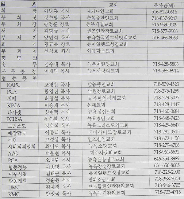 임원 및 총무단